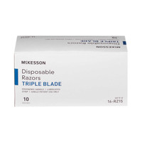 Razor McKesson Triple Blade Disposable 16-RZ15 Case/500 2840984702 MCK BRAND 628717_CS