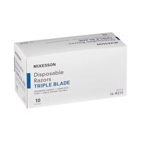 Razor McKesson Triple Blade Disposable 16-RZ15 Case/500 2840984702 MCK BRAND 628717_CS