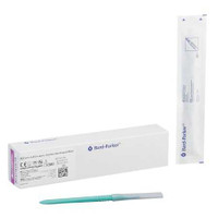 Scalpel Bard-Parker Conventional No. 15 Stainless Steel / Plastic Nonslip Grip Handle with Centimeter Scale Sterile Disposable 371615 Box/10 14332 Aspen Surgical Products 10644_BX