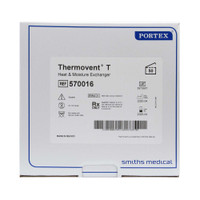 Heat and Moisture Exchanger - Trach Thermovent25 mg H2O/L 2.6 cm H2O at L/min 570016 Case/50 13015 Smiths Medical 1077120_CS