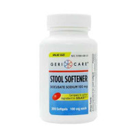 Stool Softener Geri-CareSoftgel 200 per Bottle 100 mg Strength Docusate Sodium 401-20-GCP Bottle/1 1180300555 MCK BRAND 1190511_BT