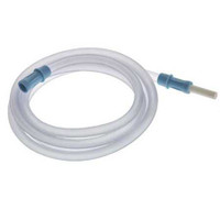 Suction Connector Tubing AMSure 10 Foot Length 0.25 Inch I.D. Sterile Tube to Tube Connector Clear NonConductive PVC AS826 Each/1 799000102 Amsino International 483602_EA