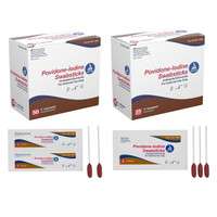 Impregnated Swabstick 10% Strength Povidone-Iodine Individual Packet NonSterile 1202 Case/250 11109 Dynarex 1140933_CS