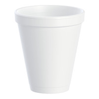 Drinking Cup Dart 12 oz. White Styrofoam Disposable 12J16 Case of 1000