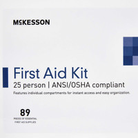 First Aid Kit McKesson 25 Person Plastic Case 30323 Case/6 1627 MCK BRAND 1066510_CS