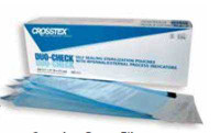 Sterilization Pouch Duo-CheckEthylene Oxide EO Gas / Steam 2-1/4 X 4-1/2 Inch Transparent / Blue Self Seal Paper / Film SCXX Case/4000 12089-16-FF SPS Medical Supply 911393_CS