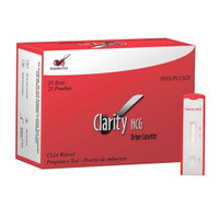 Rapid Test Kit ClarityFertility Test hCG Pregnancy Test Urine Sample 25 Tests DTG-PLUS25 Box/1 NB105 Clarity Diagnostics 647976_BX