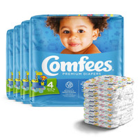 Unisex Baby Diaper Comfees Size 4 Disposable Moderate Absorbency CMF-4 Case/124 420673 ATTENDS HEALTHCARE PRODUCTS 993246_CS
