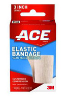 Elastic Bandage 3M ACE 3 Inch Width Standard Compression Single Hook and Loop Closure Tan NonSterile 207603 Case/72 49974 3M 500544_CS