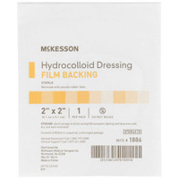 Hydrocolloid Dressing McKesson 2 X 2 Inch Square Sterile 1886 Case/400 16-6334 MCK BRAND 882991_CS