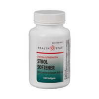 Stool Softener Geri-Care HealthStar Softgel 100 per Bottle 250 mg Strength Docusate Sodium 425-01-HST Case/12 8887660127 MCK BRAND 579182_CS