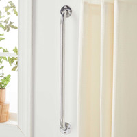 Wall Grab Bar drive Chrome Finish Knurled Steel 12124-3 Box/3 671300 Drive Medical 839763_BX