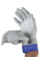 Exam Glove LifeStar EC Large NonSterile Nitrile Extended Cuff Length Textured Fingertips White / Blue Not Chemo Approved LSE-104-L Case/1000 1180323100 MICROFLEX MEDICAL 1086858_CS