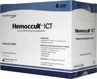 Patient Sample Collection and Screening Kit Hemoccult ICT 2-Day Colorectal Cancer Screening Fecal Occult Blood Test iFOB or FIT Stool Sample 50 Tests 395261A Box/50 MDS090855 Hemocue 695783_BX