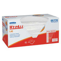 Hygienic Towel WypAllL40 Light Duty White NonSterile Double Re-Creped 12 X 23 Inch Disposable 05770 Case/12 1669 BLA MD Kimberly Clark 647961_CS