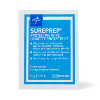 Skin Barrier Wipe Sureprep40 to 80% Strength Isopropyl Alcohol Individual Packet NonSterile MSC1500 Case/1000 FGB30600 0000 MEDLINE 416273_CS