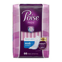 Bladder Control Pad Poise 10.47 Inch Length Moderate Absorbency Absorb-Loc Core One Size Fits Most Adult Female Disposable 47357 Case/132 OQ4B Kimberly Clark 1163801_CS