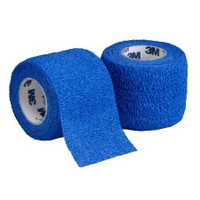 Cohesive Bandage 3M Coban 3 Inch X 5 Yard Standard Compression Self-adherent Closure Blue NonSterile 1583B Case/24 1967 3M 176489_CS