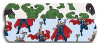Adhesive Strip American White Cross Stat Strip 3/4 X 3 Inch Plastic Rectangle Kid Design Antman / Hulk / Black Widow Sterile 1087937 Case/12 67376 Dukal 902116_CS