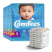 Unisex Baby Diaper Comfees Size 5 Disposable Moderate Absorbency CMF-5 Bag/27 1140 ATTENDS HEALTHCARE PRODUCTS 993247_BG