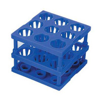 Tube Cube Rack McKesson 9 Place 8 to 16 mm Tube Size Blue 3 X 3 X 3 Inch 3096 Box/4 12835 MCK BRAND 885932_BX