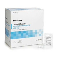 Antacid McKesson Brand 420 mg Strength Tablet 250 Packets per Box 2 Tablets per Packet 87675 Case/3000 16860 MCK BRAND 1111738_CS