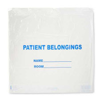 Patient Belongings Bag 20 X 20 Inch Polyethylene Drawstring Closure White DSPB01 Case/250 24-4553L Donovan Industries 288097_CS