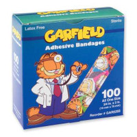 Adhesive Strip ASO 3/4 X 3 Inch Plastic Rectangle Kid Design Garfield Sterile GAR5293-012-000 Box/100 50-1503B ASO CORPORATION 364904_BX