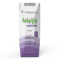 Oral Supplement / Tube Feeding Formula KetoVie Peptide 4 1 Unflavored Ready to Use 8.5 oz. Carton 50303 Case/30 28007S Cambrooke Therapeutics 1115256_CS