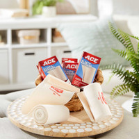 Elastic Bandage 3M ACE 4 Inch X 5.3 Foot Standard Compression Single Hook and Loop Closure Tan NonSterile 207604 Case/72 79-97000 3M 500545_CS