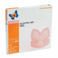 Silicone Foam Dressing Allevyn Life 9-4/5 X 9-9/10 Inch Heel Silicone Adhesive with Border Sterile 66801304 Case/30 0100-20 Smith & Nephew 863007_CS