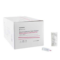 Blood Transfer Device with Female Luer Adapter McKesson Translucent Blue Plastic For the Needleless Transfer of Blood 16-FBT01 - Box/200 16-FBT01 McKesson 1136602_BX