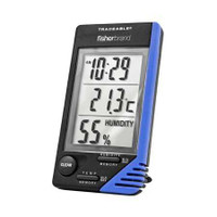 Thermometer / Clock / Humidity Monitor Fisherbrand™ Traceable® Fahrenheit / Celsius 32° to 122°F (0° to 50°C) Internal Sensor Flip-out Stand / Wall Mount Battery Operated 066624 Pack of 1 51493 Fisherbrand™ Traceable® 482112_EA