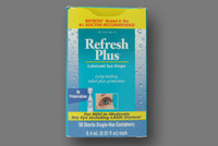 Eye Lubricant Refresh Plus® 0.01 oz. Eye Drops 00023040350 Carton/50