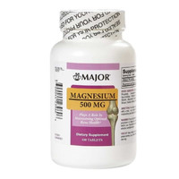 Mineral Supplement Major® Magnesium Oxide 500 mg Strength Tablet 100 per Bottle 00904423960 Pack of 1 904423960 Major® 875536_EA