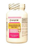 Mineral Supplement Major® Magnesium Oxide 500 mg Strength Tablet 100 per Bottle 00904423960 Pack of 1 904423960 Major® 875536_EA