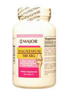 Mineral Supplement Major  Magnesium Oxide 500 mg Strength Tablet 100 per Bottle 00904423960 Pack of 1