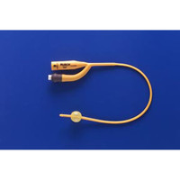 Foley Catheter Rusch Gold® 2-Way Standard Tip 3 cc Balloon 10 Fr. Silicone Coated Latex 180003100 Box of 10 180003100 Rusch Gold® 405600_BX