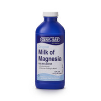 Laxative Geri-Care® Original Flavor Oral Suspension 16 oz. 400 mg / 5 mL Strength Magnesium Hydroxide QMOM-16-GCP Case/12