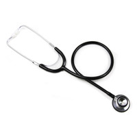 General Exam Stethoscope McKesson Black 1-Tube 22 Inch Tube Double Sided Chestpiece 01-670HBKGM Each/1