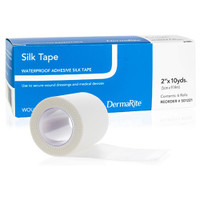 Waterproof Medical Tape Silk Tape White 2 Inch X 10 Yard Silk-Like Cloth NonSterile 501221 Roll/1