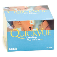 Reproductive Health Test Kit QuickVue® One-Step hCG Combo hCG Pregcy Test 50 Tests CLIA Waived Sample Dependent 20110 Case/600