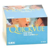 Reproductive Health Test Kit QuickVue® One-Step hCG Combo hCG Pregcy Test 50 Tests CLIA Waived Sample Dependent 20110 Case of 600 20110 QuickVue® One-Step hCG Combo 450252_CS