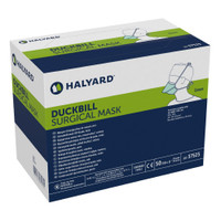 Surgical Mask Halyard Duckbill Tie Closure One Size Fits Most Green NonSterile Not Rated Adult 37525 Box/50