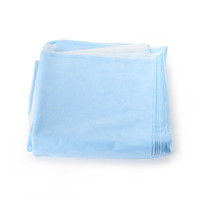 QUICK CHECK* H600 Sterilization Wrap White / Blue 45 x 45 Inch Dual Layer SMS Polypropylene Steam / EO Gas / Hydrogen Peroxide 34164 Case of 48 34164 QUICK CHECK* H600 810876_CS