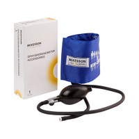 Reusable Blood Pressure Cuff and Bulb McKesson LUMEON™ 19 to 27 cm Arm Nylon Cuff Small Adult Cuff 01-865-10SARBGM Case/15