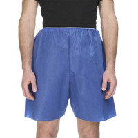Exam Shorts McKesson 2X-Large Blue SMS Adult Disposable 16-960404 Case of 50 16-960404 McKesson 1197332_CS