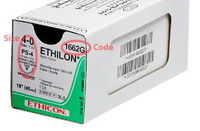 Nonabsorbable Suture with Needle Ethilon™ Nylon KS Straight Conventional Cutting Needle Size 2 - 0 Monofilament 628H Box/36