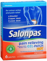 Salonpas Gel-Patch Hot Capsaicin / Menthol Topical Pain Relief