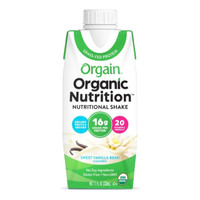 Oral Supplement Orgain® Organic Nutritional Shake Sweet Vanilla Bean Flavor Liquid 11 oz. Carton 851770003292 Case of 12 8.52E+11 Orgain® Organic Nutritional Shake 1175952_CS